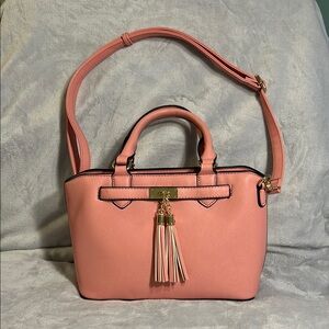 Pink Handbag with Tassel